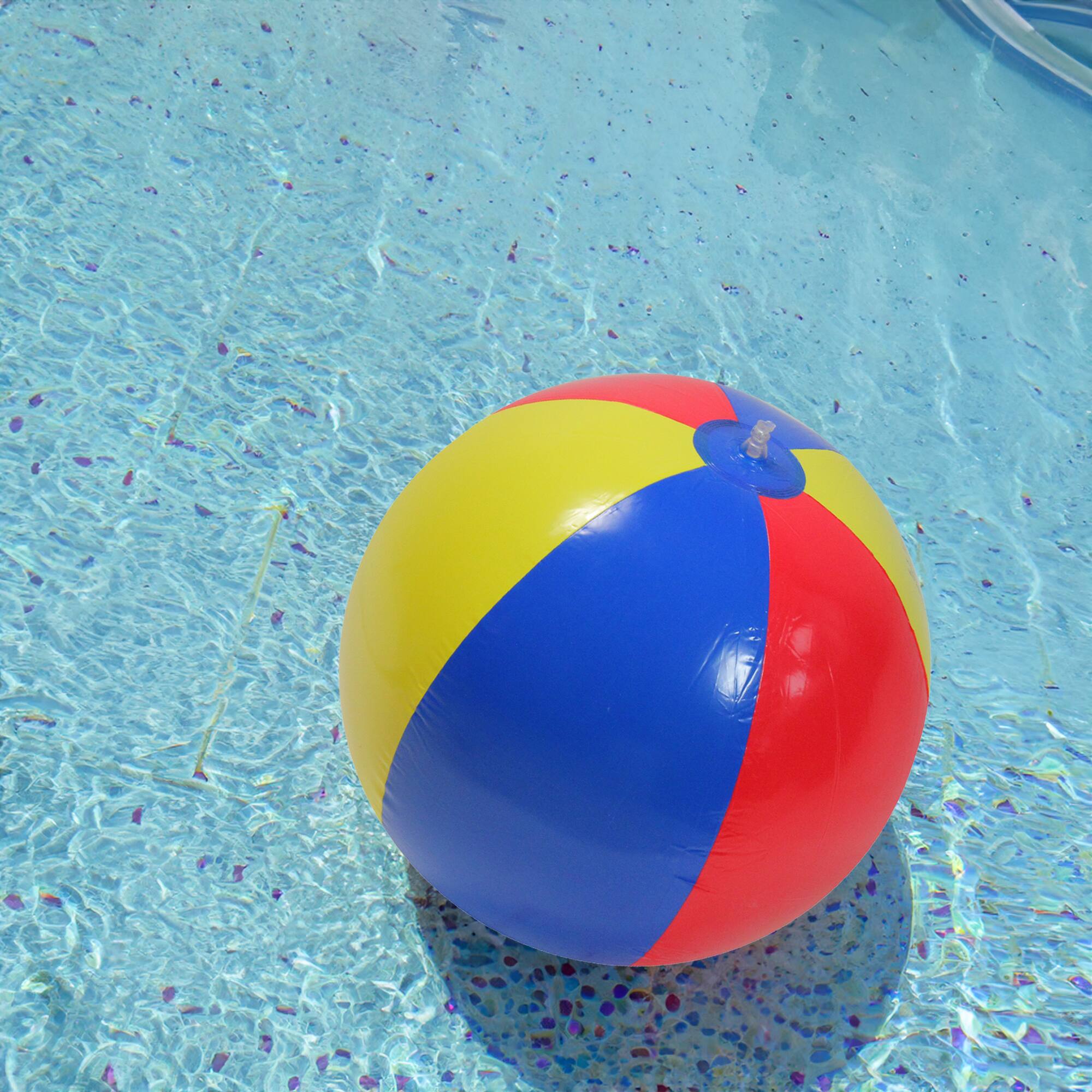46" Red and Blue Classic 6 Panel Inflatable Beach Ball